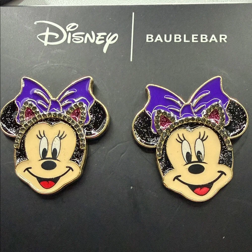 Disney Minnie Mouse Stud Earrings by BaubleBar - Picture 6 of 8